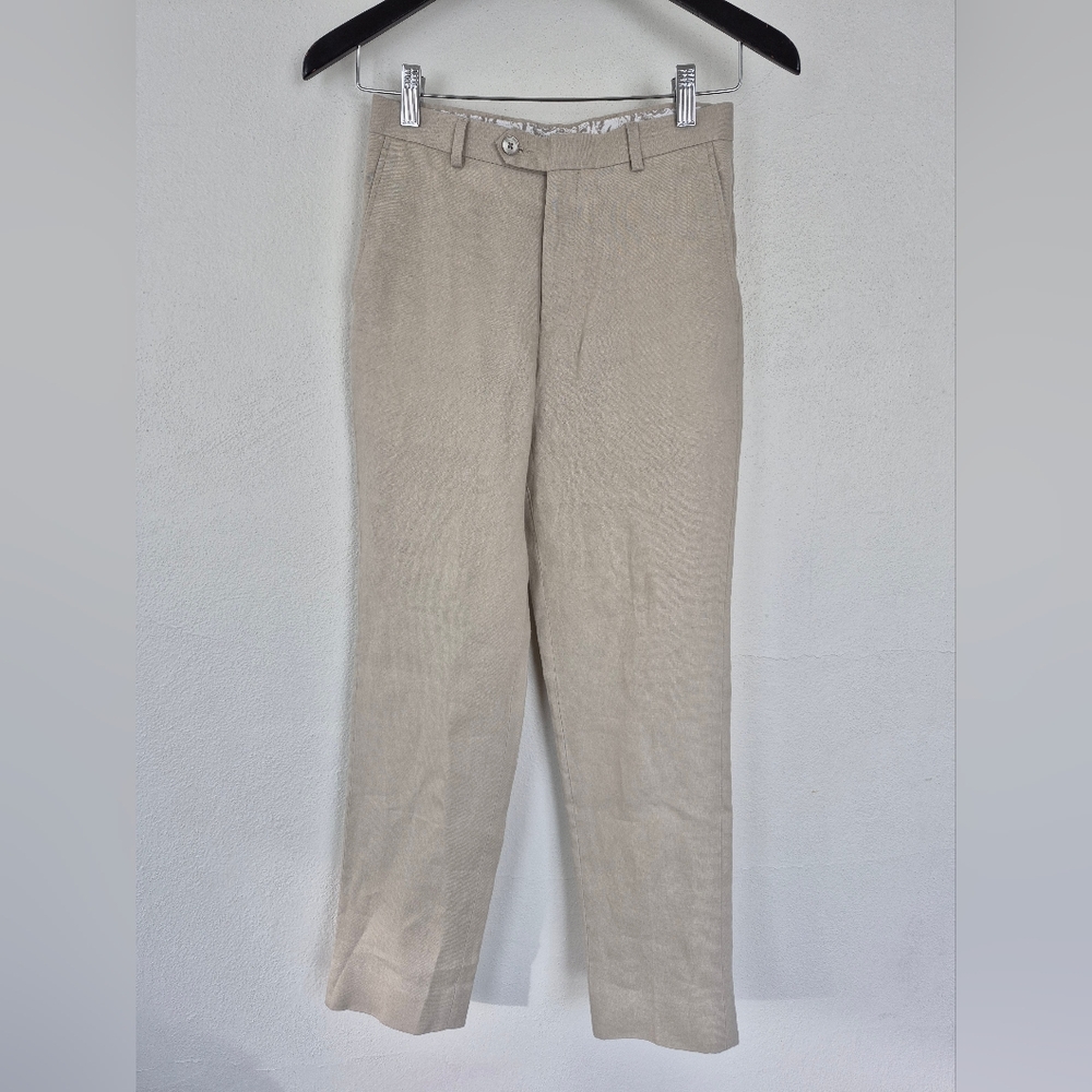 100% Linen Boys Dress Pants By Ralph Lauren Size 12